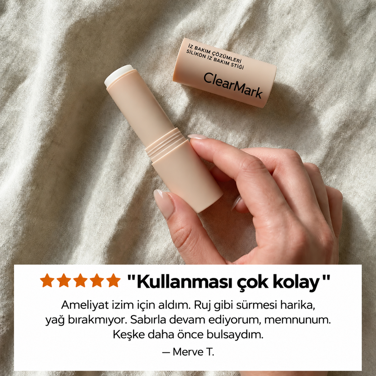 ClearMark İz Bakım Stiği — Akne, Ameliyat ve Çatlak İzleri
